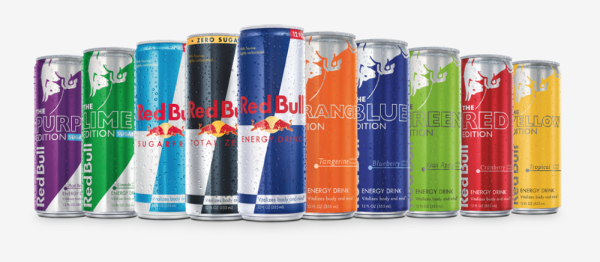 Red Bull Energy Drink Variety Pack : Original, SugarFree, Blue, Yellow, Red, Peach, 8.4fl.oz (Pack of 24)