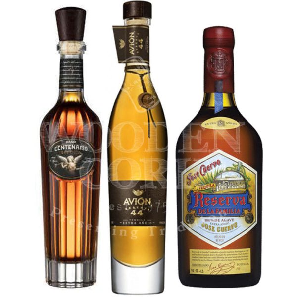 Avion Reserva 44 & Gran Centenario Leyenda & Jose Cuervo Reserva De La Familia Tequila Bundle