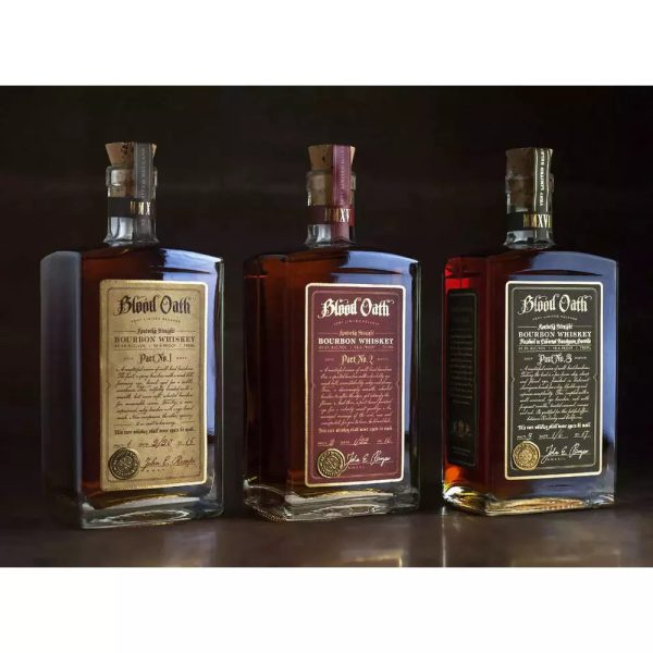 Blood Oath Trilogy Set Pact No. 1-2-3 Kentucky Straight Bourbon Whiskey