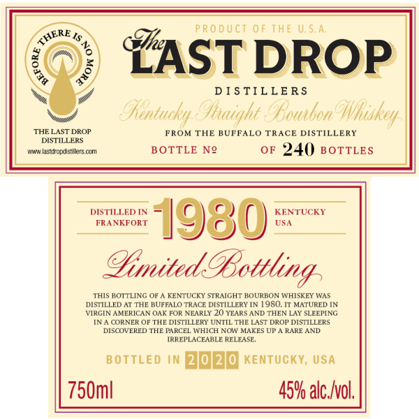 Buffalo Trace The Last Drop XIX 1980