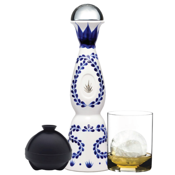 Clase Azul Tequila Reposado, Tumbler, Sphere Ice Ball Mold Bundle