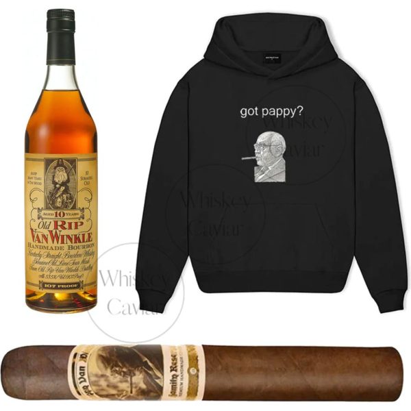 Got Pappy? Hoodie, Old RIP Van Winkle 10 Year, & Pappy Cigar Value Bundle