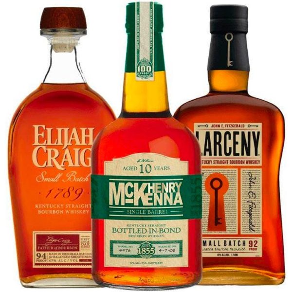 Henry McKenna, Larceny, & Elijah Craig Value Bundle 750 mL