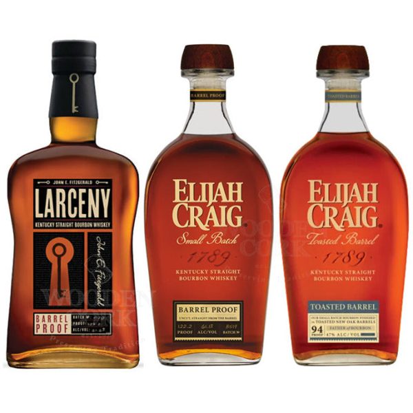 Larceny Barrel Proof, Elijah Craig Barrel Proof & Elijah Craig Toasted Barrel Bundle