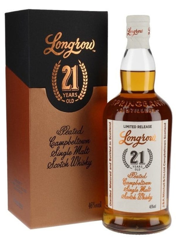 Longrow 21 Year Old Peated Campbeltown Single Malt Scotch Whisky 700ml