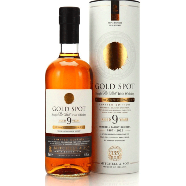 Mitchell & Son Gold Spot 9 Year Old Single Pot Still Irish Whiskey