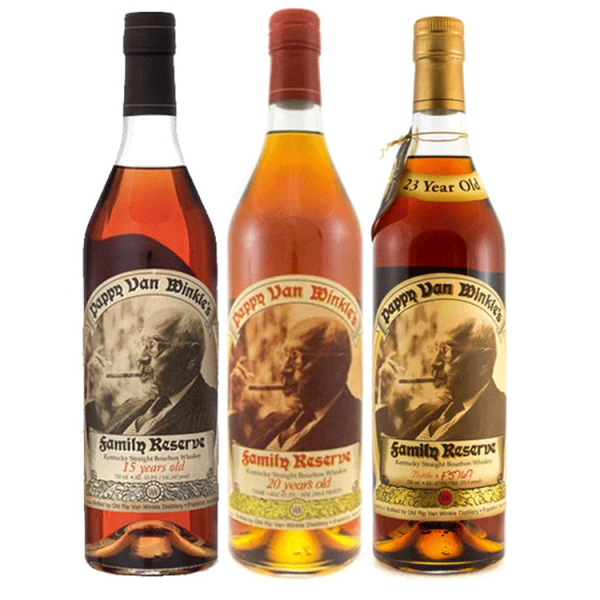 Pappy Van Winkle's 15 Year, 20 Year & 23 Year Bundle