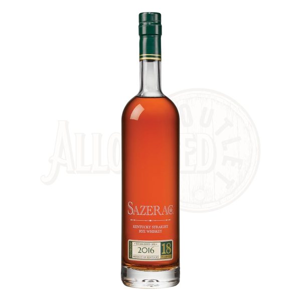 Sazerac 18 Year Old Kentucky Straight Rye Whiskey 2016