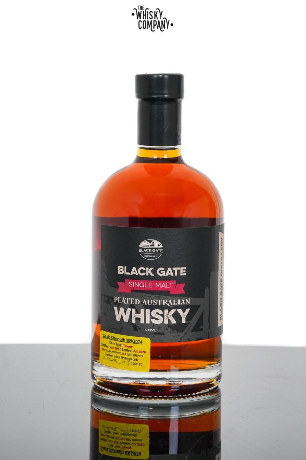 Black Gate Peated Cask Strength Australian Single Malt Whisky – Cask BG074 (500ml)