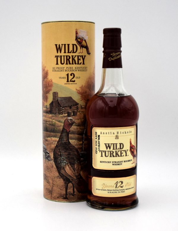 Wild Turkey 101 Proof 12 Year Bourbon “Split Label” (1992, With Tube) - Image 3